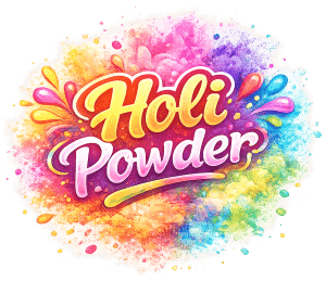 Holi Powder colorful splash for festival celebration and vibrant powder colors.