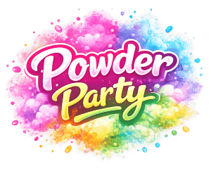 Powder Party colorful powder explosion for celebration and fun.